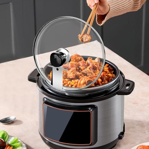 2Pcs Crock Pot Lid Holder - Stainless Steel Stand for Slow Cooker Lids, Compact Design for Space Saving Kitchen Organization, Multi-Purpose Use for Bakeware Lids (Silver)