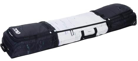 EVOC Snow Gear Roller Ski- und Snowboardtasche (für 3-4 Paar Ski oder 2 Snowboards, gepolstert, zusammenfaltbar, austauschbare Skate-Rollen, Lawinenfach)