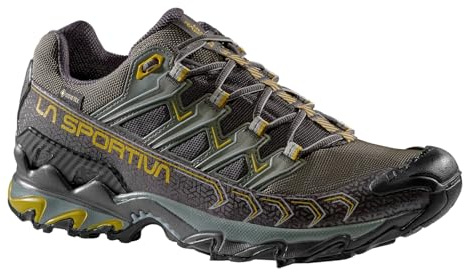 LA SPORTIVA Herren Wanderschuhe Trailrunning Schuh Ultra Raptor II GTX, Farbe:Grau, Schuhgröße:EUR 44, Artikel:-G00E23 Carbon/Moss