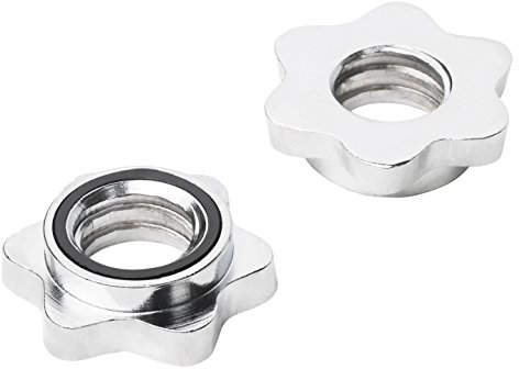 Bad Company Sternverschlüsse für alle gängigen 30/31 mm Hantelstangen mit Gewindeaufnahme I Feststeller zur Befestigung von Hantelscheiben I Vollstahl
