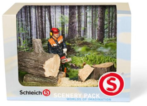 SCHLEICH 41806 - Catalog Scenery Pack Waldarbeit