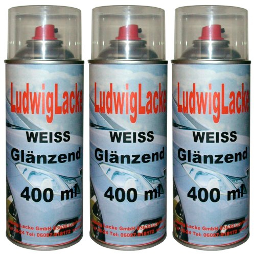 Standardspray 3 Lackspray Weiss glänzend 400 ml je Spraydose