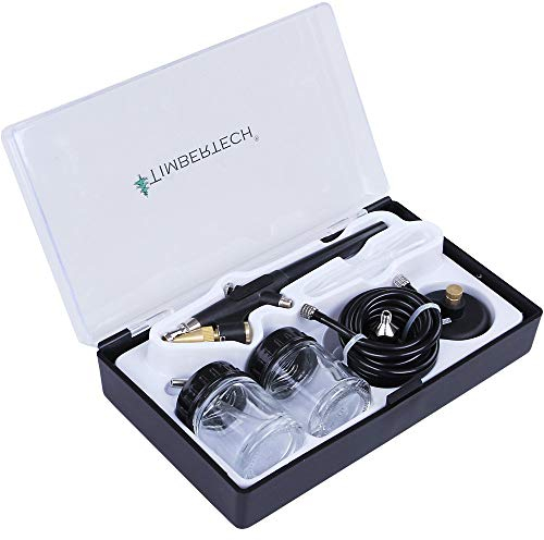 Timbertech® ABPST02 Kit aérographe avec Coffret en Plastique, Tuyau et adaptateurs