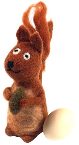 Filz Eierwärmer, handgemachte Filzdekoration, Tier, Eichhörnchen