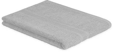 EXKLUSIV HEIMTEXTIL Frottier Handtücher Duschtuch 70 x 140 cm Silber 500 g