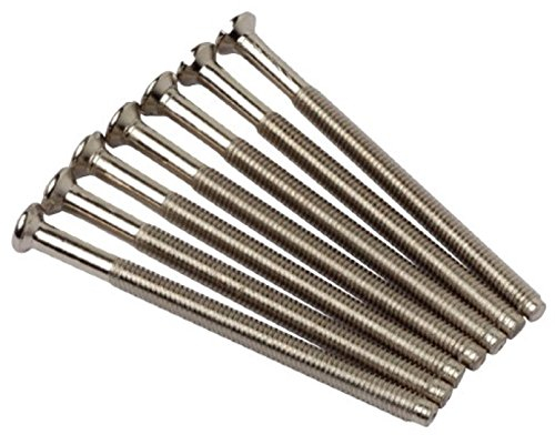 taskar 50 mm Chrom Steckdose Schrauben (10 Pack) M3.5