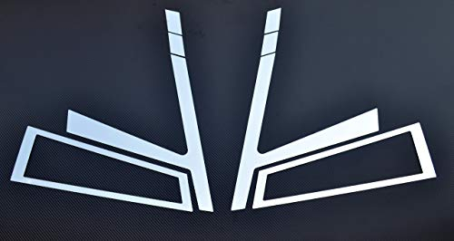 24/7Auto 2x Frontscheinwerfer + 2 Nebelscheinwerfer Dekorationen Edelstahl für FH4 Euro6 2013-2020 Lkw