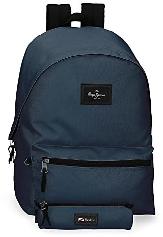 Pepe Jeans Aris, Mochila Estuche Unisex Niños, Marino, M