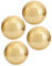 Keenso Golfball 4 Stück Tragbar Doppelschichtvergoldung Zubehör Golden Golfball