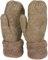 styleBREAKER Damen warme Winter Strick Fäustlinge, Handschuhe mit Rauten Muster, Thermo Fleece, Strickhandschuhe 09010031, Farbe:Braun