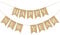 Amosfun 2023 Frohes Neues Jahr Banner Happy New Year Wimpel Girlande Leinen Wimpelkette Vintage Jute Sackleinen Banner Neujahr Silvester Party Hängende Dekoration Ornament Zufällige