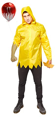 Amscan - Erwachsenenkostüm Georgie, gelber Regenmantel, ES, Halloween