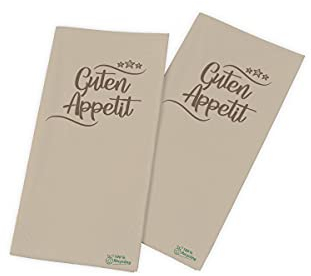 Funny Motivservietten- Guten Appetit | 33x33cm, 2-lagig, 1/8 Falz, braun | 100% Recyclingpapier | 2000 Stück