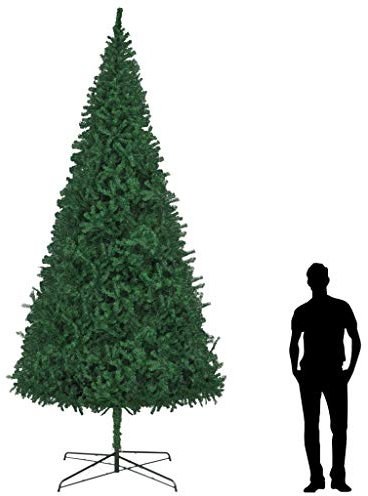 SKM Albero di Natale Artificiale 400 cm Verde