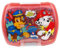 ALMACENESADAN Sandwichera rectangular multicolor; producto de plástico reutilizable; libre de BPA; dimensiones interiores 16,5x11,5x5,5 cm (Patrulla)