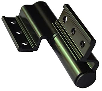 WLALLSS Bisagra de Puerta de aleación de Aluminio, Puente Roto de Bricolaje, Vida útil Duradera y Larga, Adecuada para Puertas y Ventanas (Negro a la Derecha)