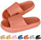 SHAINE Cloud Sliders for Women and Men - Cozisliders Original Pool Slippers, Summer Flip Flop, Shower Bathing Pillow Slipper - Orange 5.5/6.5 UK