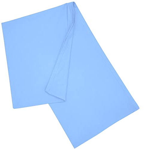Nurtextil24 Seitenschläferkissen Bezug Baumwolle Kissenbezug - Kissen Set - Inlett od. Füllkissen Himmelblau Kissenbezug 40 x 200 cm