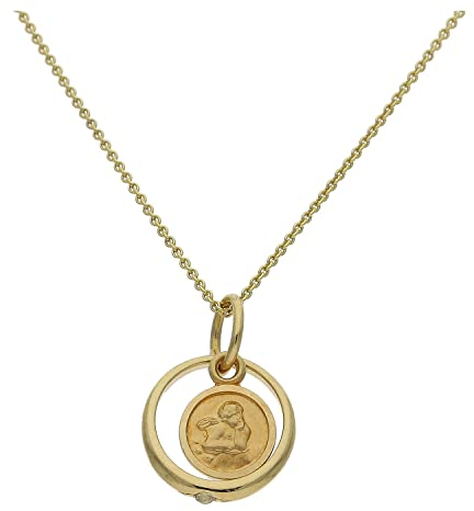 JuwelmaLux Anhänger Taufring mit Schutzengel 585/000 Gold JL14-02-0200