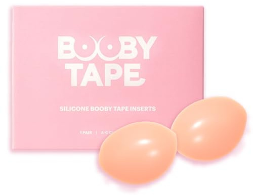 Booby Tape Silicone Push Up Inserts A-C Cup Fuller Looking Bust | Reusable Silicone Inserts for an Instant Fuller Looking Bust and Enhanced Cleavage. Waterproof, Soft and Comfortable Wear.