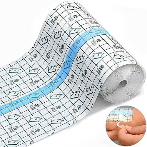 10cmx10m Transparent Adhésif Médical Bandage, Extensible Transparent Bandage, Transparent Pansement Bandage, Ruban Anti-Allergique Plâtre de Fixateur Bandage, Transparent, étanche à l'eau