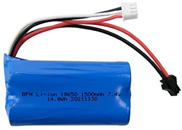 Li-Ion Battery 7.4 Volt 1500 mAh / Suitable for RC Helicopter Revel 23926/23981 L and UDIRc U12 U12A RC Helicopter