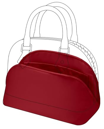 DGAZ Satin Handtaschen Organizer für Alma BB, Bag in Bag, Rouge casaque | Luxuriöse Satin-Innentasche, Perfekte Passform, Sanfter Schutz, Leicht