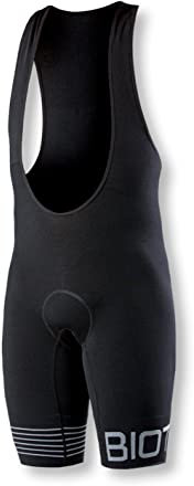 BIOTEX Salopette Ultra in Cordura con Fondello Integrato Unisex per Ciclismo e Mountain Bike, Intimo Tecnico Sportivo, Nero, Taglia I (XS/S)