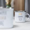 Emaille Tasse »Camper Familie« (Krone- 160ml) - Stilvoll schöne Camper Tasse mit Retro-Charme für kleine Abenteurer