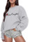 Sweat Long Femme Blanc Pull Femme Hiver Chaud t Shirt Manches Longues Fille Hoodie Femme Japonais Manteau Polaire Femme Longue Veste Treillis Militaire Femme Gilet Femme Coton Fin
