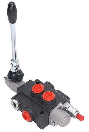 Fockety Hydraulisches Wegeventil, 1 Spule, Doppeltwirkendes Hydraulisches Durchflussregelventil mit Verstellbarem Entlastungshebel, Hydraulisches Schieberventil für Traktor, Lader, Tank