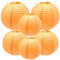 Yosawo 6 Stück Papierlaterne Laterne Deko Orange rund Lampenschirm für Party Garten Hochzeit Geburtstage Dekoration（ 8 10 12/Orange）
