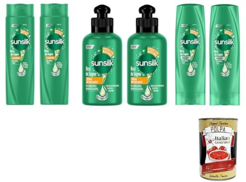 Italian Gourmet Testpaket Ricci da Sogno kit capelli Shampoo 1 x 400g | Pflege-Routine mit Conditioner und Leave-in-Creme, ideale per onde definite, Gesamtnettogewicht 400 g + Kostenlos Polpa 400g
