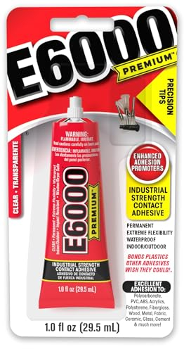 Eclectic E6000 Premium Clear Adhesive With Precision Tips-1oz