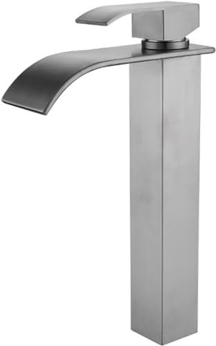 Hohe Badezimmer-Armaturen, heiß und kalt, Einloch-Wasserhahn für Toilettenspüle, G1/2-Waschbeckenarmatur mit Keramikspule