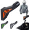 Design-Wandhalterung für Motorradhelm Garderobe Helm Halter Haken universal (Schwarz/Weiß)