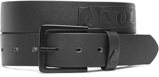 Volcom Herren Stone Bar Pu Belt Gürtel, Schwarz, 38