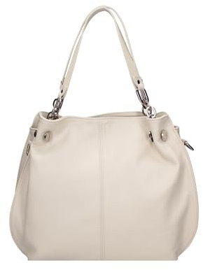 Gave Lux Schultertasche für Damen aus echtem sauvage Leder. Mit einem doppelten Fach und einem Schultergurt. Hergestellt in Italien. GLX22330523FBG-PARENT 38 x 30 x 12 cm, beige
