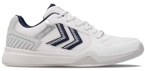hummel Unisex All Court Handball Shoe, Bright White/LUNAR Rock, 40 EU