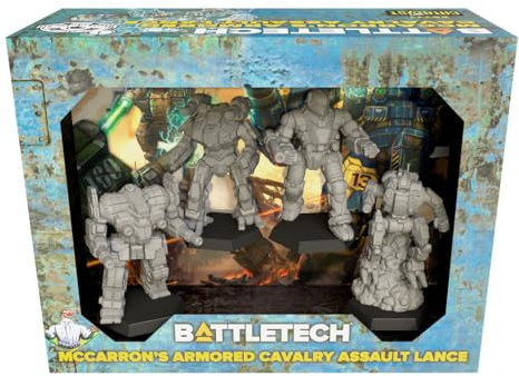 Catalyst Game Labs | BattleTech: McCarrons Armored Cavalry Assault Lance | Miniatures game | Ages 14+ | 1-2 Players | 120 Minutes Playing Time