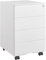 VICBINLY Rollcontainer, Metallschrank, Rollcontainer mit Schubladen, Rollcontainer Schreibtisch, 4 Schubladen, hängeregister, Mobiler Aktenschrank für Büro und Homeoffice, 45 x 39 x 65 cm, weiß