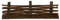ZICOM Krippenzubehör Zaun 10x2,5x2,5cm Holz – Authentischer Miniatur-Zaun für Krippen