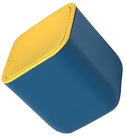 Alipis 1 PC Desktop Trash Can Trash Can for Car Garbage Bin Car Garbage Can Trash Cans for Office Trashcan for Car Flip Garbage Can Garbage Recycling Container Waste Paper Basket Plastic