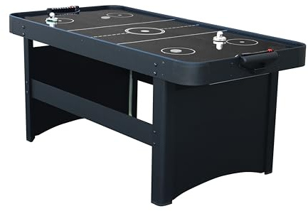 Air League Deep Space 6ft Air Hockey Table - Powerful Mains Fan for Airflow - Accessores Inclueded