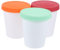 HOLIDYOYO 3pièces Récipients Réutilisables Pour Glaces Maison Seaux à Yogourt Avec Couvercles Étanches Pour Desserts Et Stockage Alimentaire