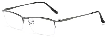 Nyxphy Halbrand Brille Kurzsichtige Fernbrille für Damen Herren Leichte Legierung Einstärkenbrille für Weitsicht