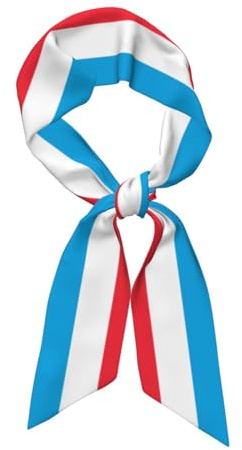 WBQLSL Schal mit Luxemburg-Flagge, 119,1 x 7,9 cm, leichter und atmungsaktiver warmer Schal