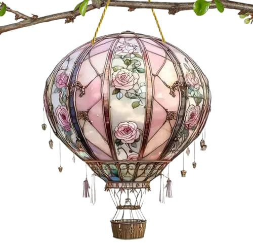Suncatcher | Heißluftballon Anhänger,Wanddekoration Sonnenfänger Für Frauen Outdoor Garten Küche Fensterbilder