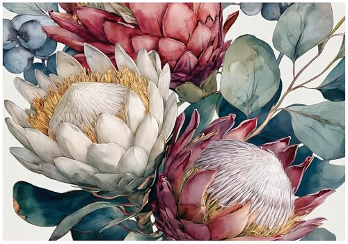 WallArena Vlies Fototapete, Blumen, 300x210cm | Fototapeten - Tapeten - für Wohnzimmer Schlafzimmer - Vliestapete Wandtapete Tapete 3D Effekt- inkl. Kleister