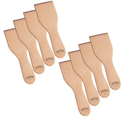 Küchenprofi, raclette Wooden Scraper, Set of 8, Steel, Brown, 1748501000